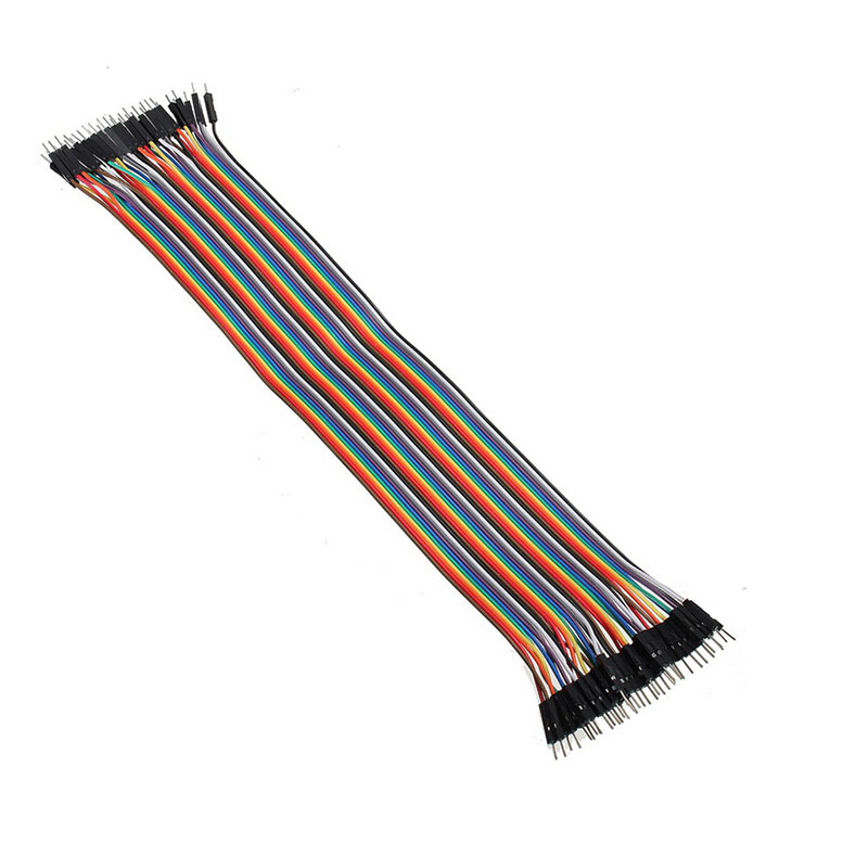 40x dupont wire jumper cables 20cm 2.54mm male to